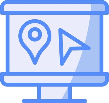 harita konumu gps simgesi - taslak biçimi