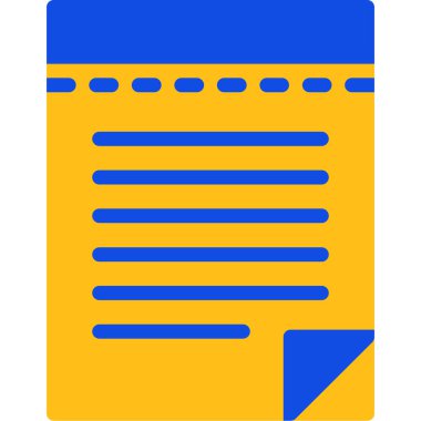 belge simgesi vektör illüstrasyonu