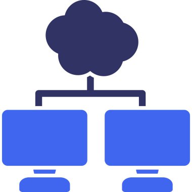 Bulut. Web simgesi vektör illüstrasyonu