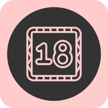 Bir takvim simgesinin vektör illüstrasyonu