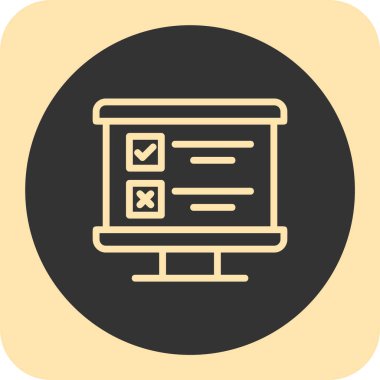 trend biçimi izole edilmiş arkaplanda kontrol listesi simgesi