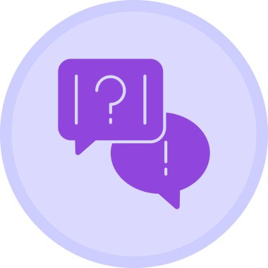 Soru işareti. Web simgesi basit illüstrasyon