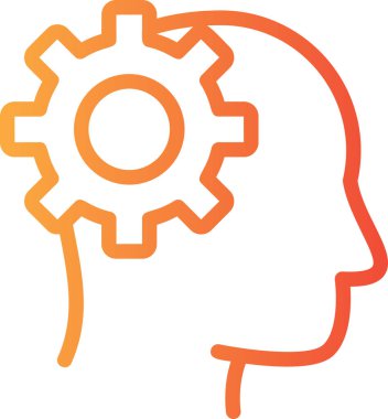 başlık dişli simgesi, vektör illüstrasyonu