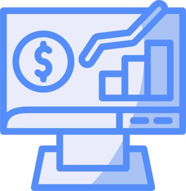 Bilgisayar. Web simgesi basit illüstrasyon