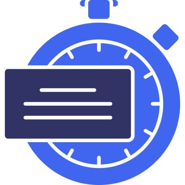 Alarm zamanı simgesi - ana hatlar biçiminde