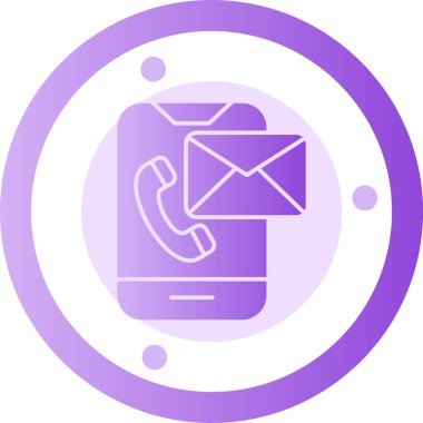 Telefon simgesinin vektör illüstrasyonu