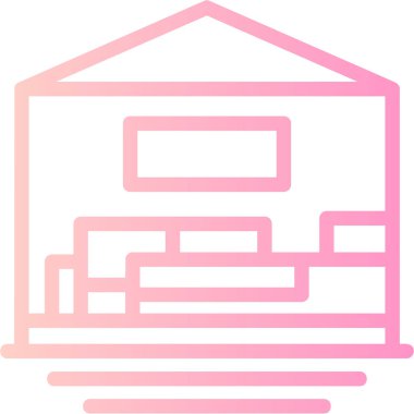 Mobilya simgesinin vektör illüstrasyonu