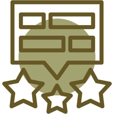 yıldız derecelendirme vektörü simgesi modern basit tasarım