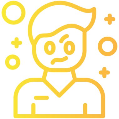 avatar erkek kişisi simgesi ana hatlar biçiminde