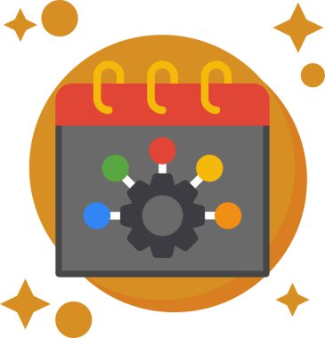 elektrik makinesinin vektör düz biçim simgesi