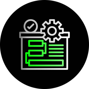 seo modern simgesinin vektör illüstrasyonu