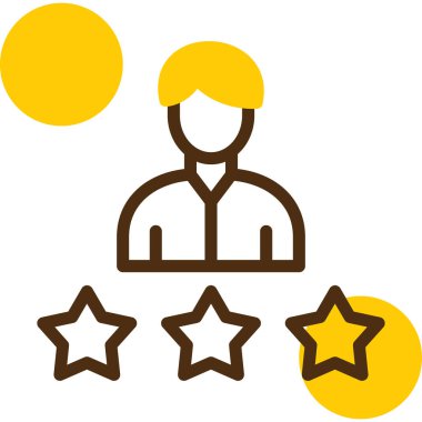 Reyting. Web simgesi basit illüstrasyon