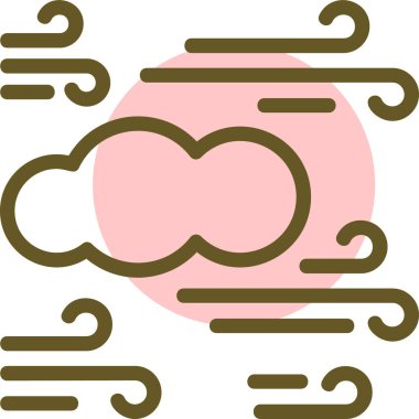 Bulut. Web simgesi basit illüstrasyon