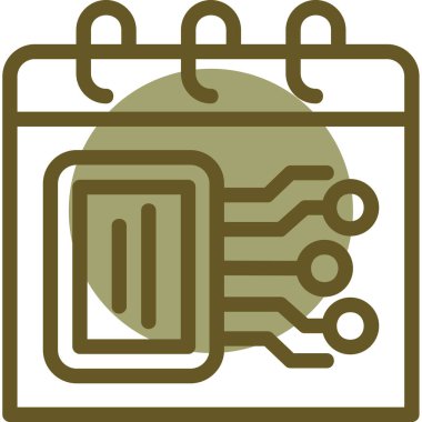 bilgisayar donanım simgesi, vektör illüstrasyonu