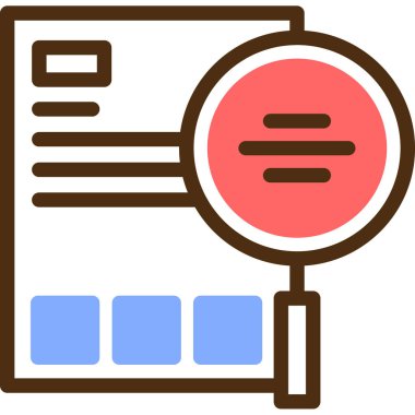 iş grafiği rapor simgesi - taslak biçimi