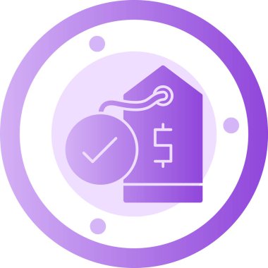 Bir ev simgesinin vektör illüstrasyonu