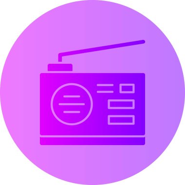 Radyonun vektör illüstrasyonu