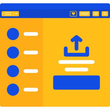 Web tasarım ikonu vektör illüstrasyonu