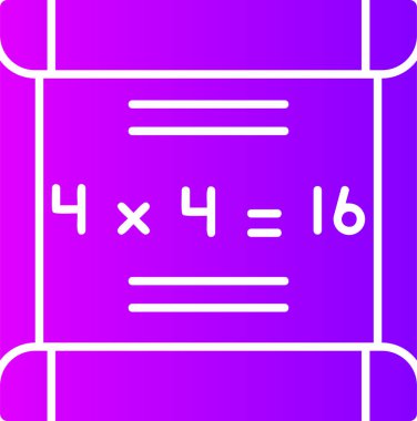 Matematik simgesinin vektör illüstrasyonu