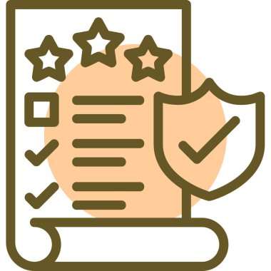 onaylandı. Web simgesi basit illüstrasyon