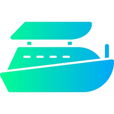 tekne ikonu vektör illüstrasyonu