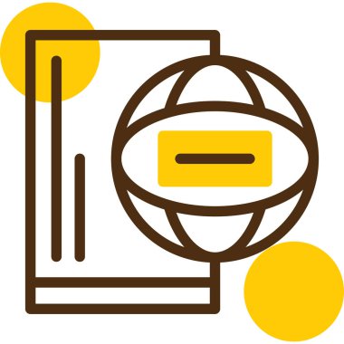 Bir kahve simgesinin vektör çizimi