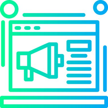 Hoparlör web simgesi, vektör illüstrasyonu