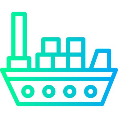 Kargo ikonu gönderiliyor. basit biçim