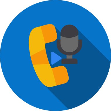 Moda tasarım tarzında çağrı merkezi simgesi yumuşak mavi arkaplanda izole