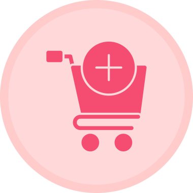 Alışveriş Arabası. Web simgesi basit tasarım