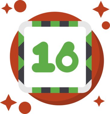 Takvim simgesi düz biçimli 11 numara