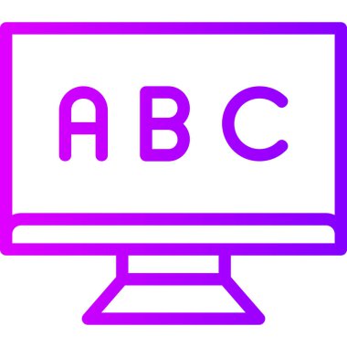 Bilgisayar. Web simgesi basit illüstrasyon