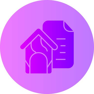 Bir ev simgesinin vektör illüstrasyonu