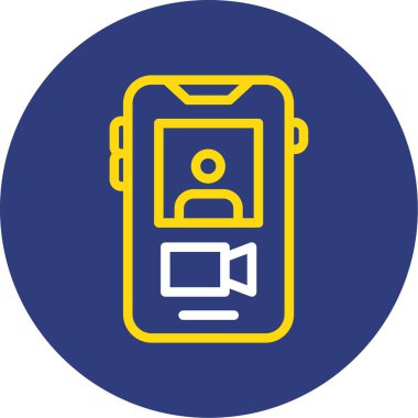 Cep telefonu simgesinin vektör illüstrasyonu