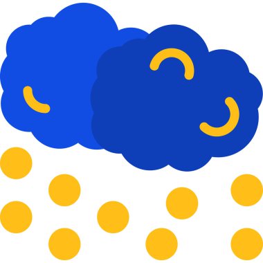 Bulutlar. Web simgesi basit illüstrasyon