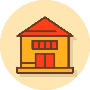 Ev simgesi vektör illüstrasyonu