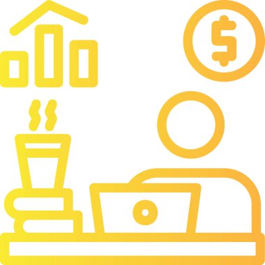 Para için. Web simgesi basit illüstrasyon