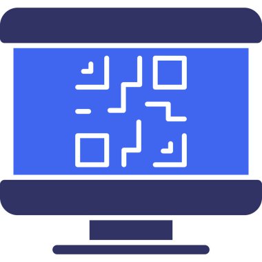 Bir tablet simgesinin vektör illüstrasyonu