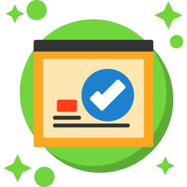 Dolu - taslak biçimdeki onay işareti simgesi