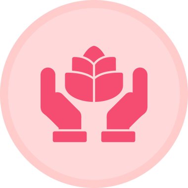 Bitki simgesinin vektör illüstrasyonu