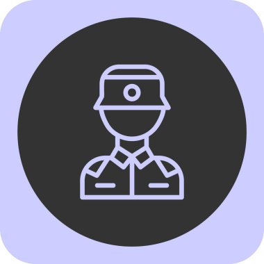 asker simgesi vektör illüstrasyonu