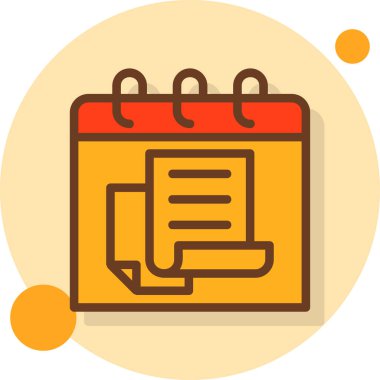 Takvim simgesi vektör illüstrasyonu