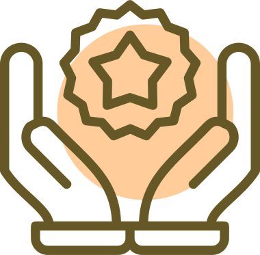 El çizimi çiçek simgesi vektör, özet biçimi