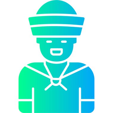 Adamım. Web simgesi basit illüstrasyon