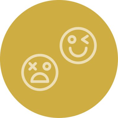 Kişisel ve ticari kullanım için vektör emoji simgesi...