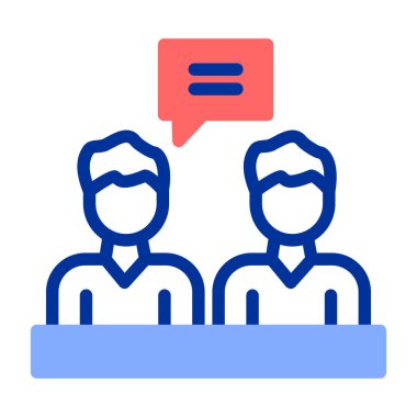 Sohbet simgesi vektör işareti sembolü