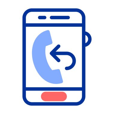 telefon simgesi, vektör illüstrasyonu