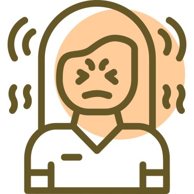 kadın simgesi, vektör illüstrasyonu