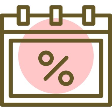 İndirim simgesinin vektör illüstrasyonu