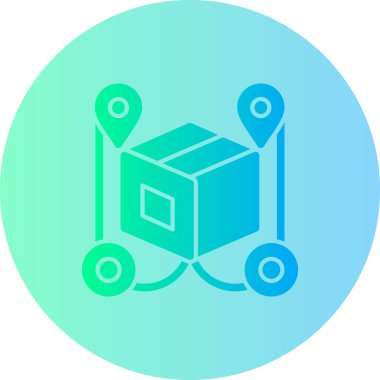 Robot simgesinin vektör illüstrasyonu